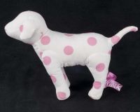 Victoria's Secret Pink & White Polka Dot Dog Plush Stuffed Animal